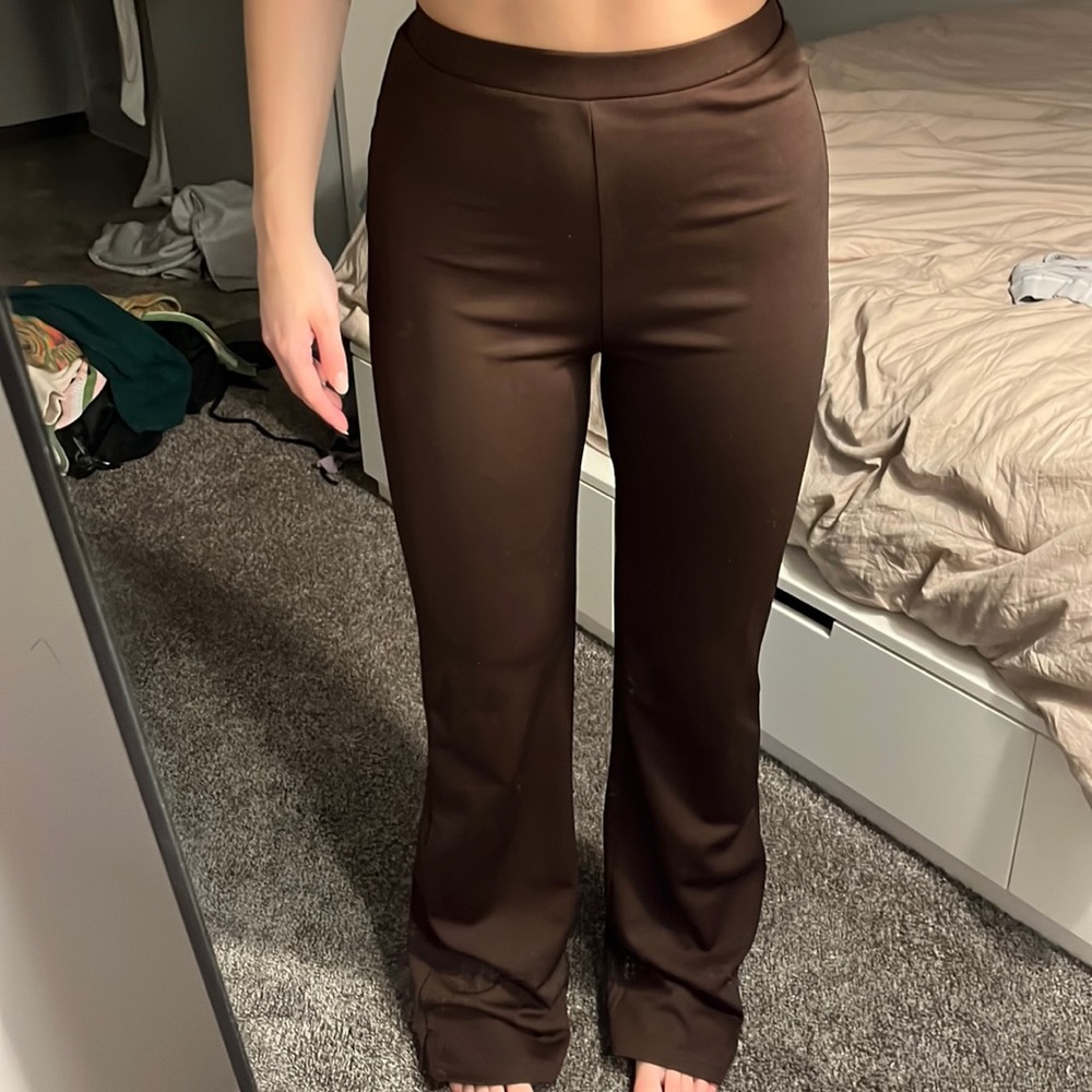 Brown flare pants!!